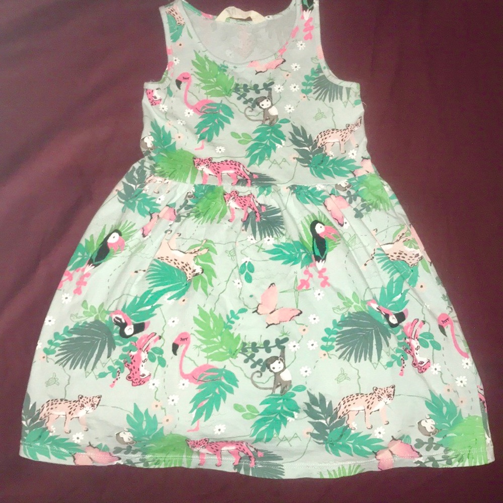 Jungle Safari Pattern Dress Toddler Child 4-6